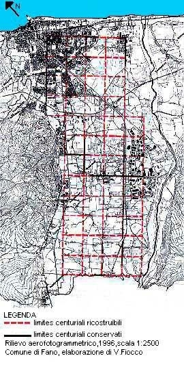 Centuriazione romana nel territorio di Fano - persistenze